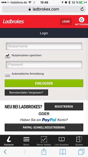 Ladbrokes App Login