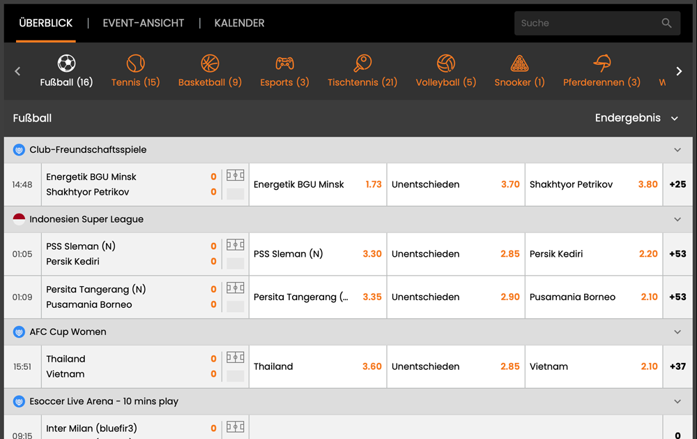 HOT.bet Livewetten