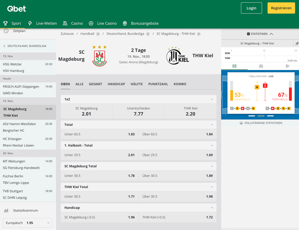 Qbet Sportwetten