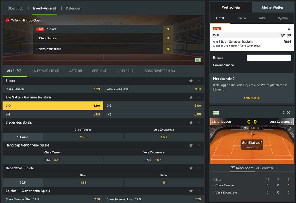 Weltbet Livewetten