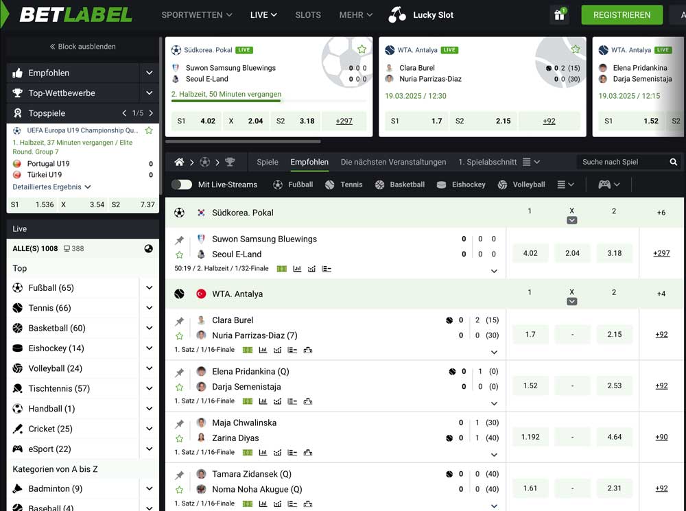 BetLabel Website